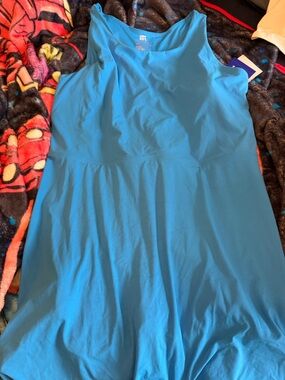 Target Bright Turquoise Blue Mini Dress